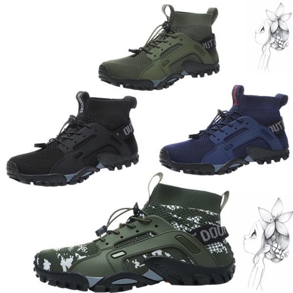 男鞋夏季透气运动户外网鞋男士溯溪网眼鞋网面休闲夏天登山徒步鞋