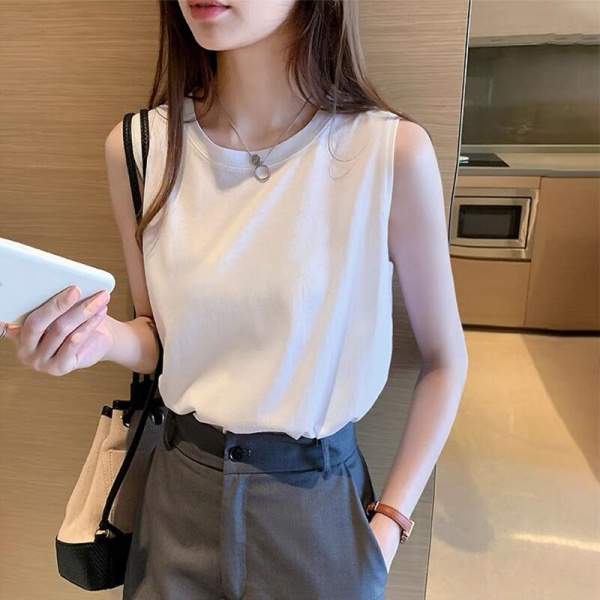 运动甜酷吊带背心女夏季宽松设计感小众外穿无袖T恤休闲辣妹上衣