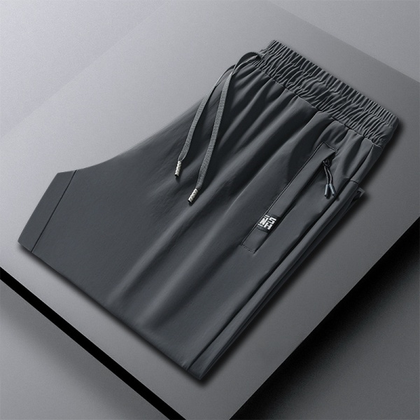 冰丝裤子男士2025新款夏季薄款潮流直筒夏天速干运动休闲长裤