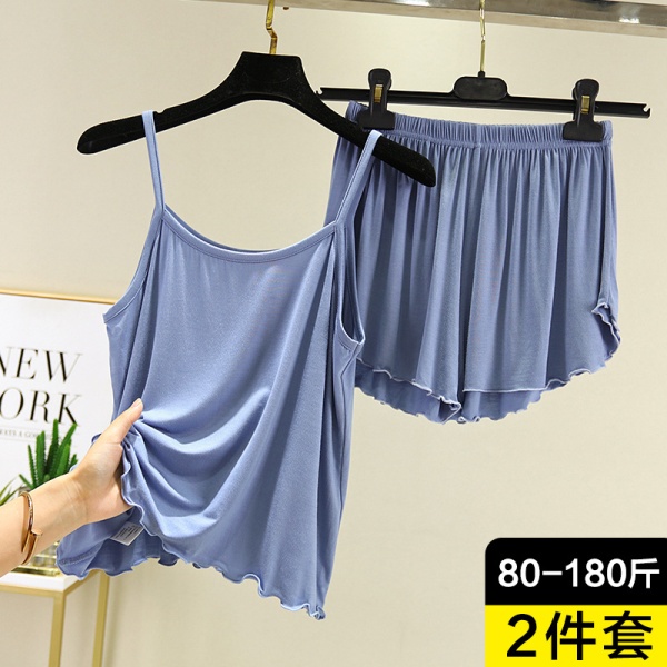 莫代尔吊带裙内搭长款宽松防透内衬裙白色打底背心大码连衣裙女夏