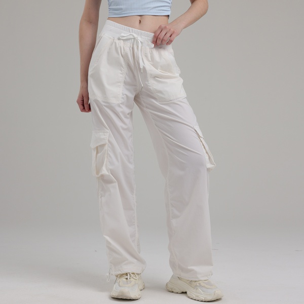 夏季新款工装裤跳舞健身直筒女长裤轻盈透气速干运动休闲裤