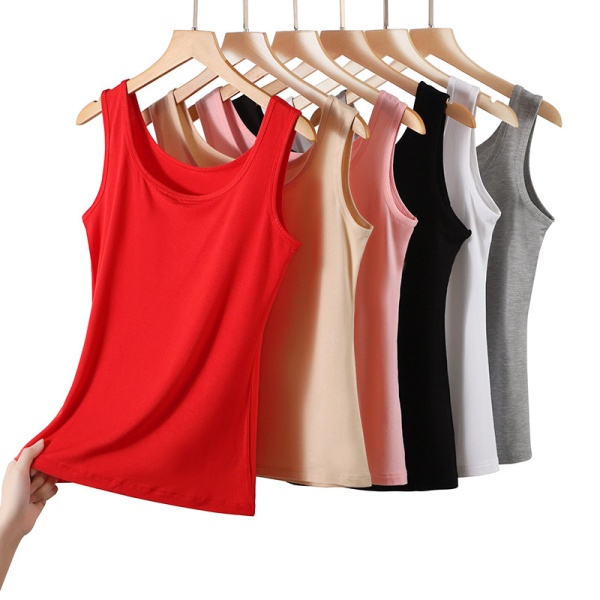 夏季韩版修身新款女莫代尔百搭外穿性感纯色无袖吊带小背心打底衫