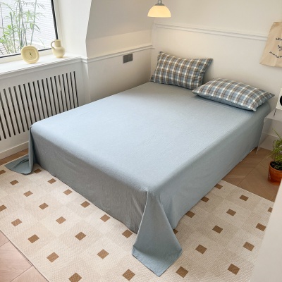 定制色织水洗棉纯棉四件套全棉床上用品床单被罩厂家直销被子