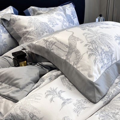 A类母婴级冰丝四件套水洗真丝被套天丝床单三件套夏凉被床上用品