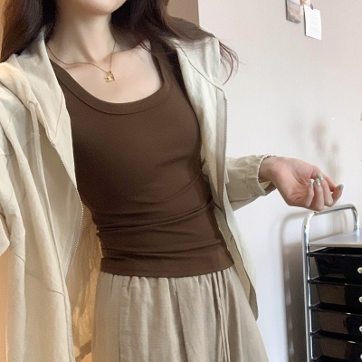 欧货纯欲内搭打底衫短袖T恤女夏季2025年夏季辣妹修身设计感上衣