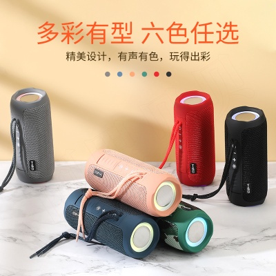 跨境热销无线蓝牙音响TG227布艺蓝牙音箱防水便携式USB插卡低音炮