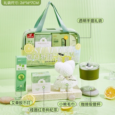 夏日清凉礼盒伴手礼实用礼品防暑降温套装公司团建入职大礼包