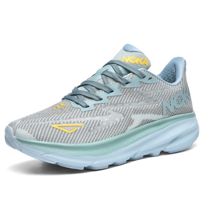 新款时尚男士厚底跑步潮鞋透气网面运动鞋马拉松户外跑步男鞋9905