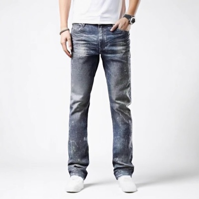 2025年新款高端潮流时尚男装牛仔裤跨境外贸来图来样支持定制