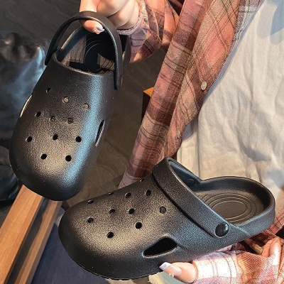 景辰鞋业可爱卡通洞洞鞋女夏外穿2025春夏季两穿凉鞋沙滩防滑拖鞋