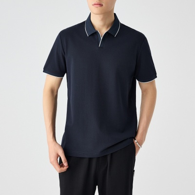 墨麦客男装索罗娜凉感抑菌polo衫男2025夏新款撞色男士短袖71800.