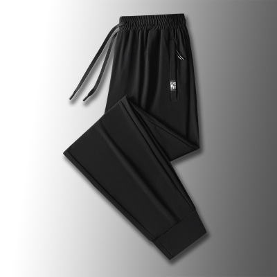 冰丝裤子男士2025新款夏季薄款潮流直筒夏天速干运动休闲长裤