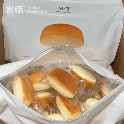 米惦奶香小馒头奶香松软即食早餐速食面包甜点休闲小零食整箱350g