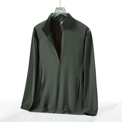 夏季无帽立领防晒衣男女防紫外线遮阳透气冰丝户外登山骑行皮肤衣