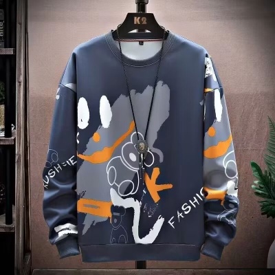 新款运动男士卫衣休闲春秋季套头时尚潮流长袖青少年学生宽松上衣