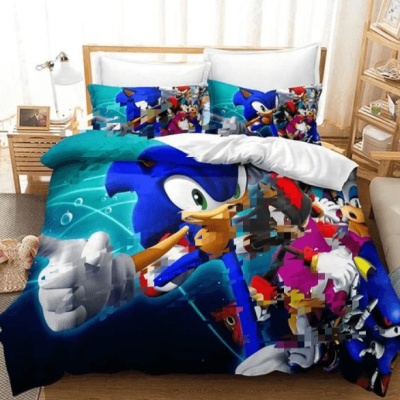 跨境3d数码印花三件套亚马逊wish速卖通磨毛床上用品空白内底