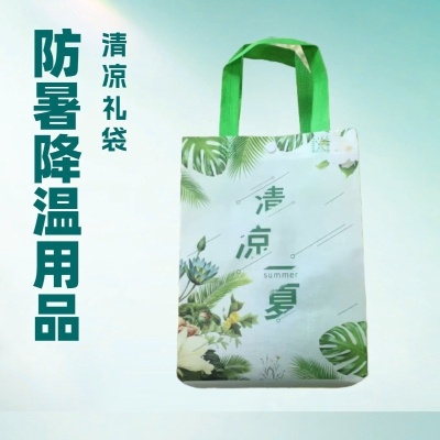 龙虎防暑降温用品礼盒袋清凉礼袋包花露水 福利清凉高温慰问套装