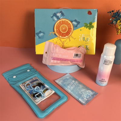 清凉一夏礼盒套装夏日防晒驱蚊防暑大礼包夏季实用伴手礼礼品批发