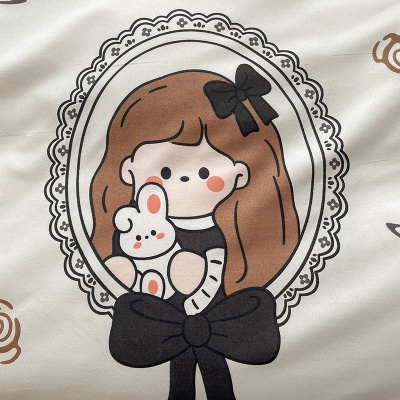 厂家批发全棉芦荟棉学生宿舍儿童卡通床上用品四季通用纯棉四件套