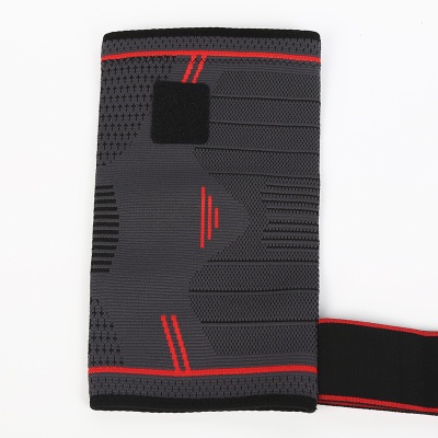 厂家户外骑行健身跑步男女透气阻滑尼龙针织加压运动护膝绑带护膝