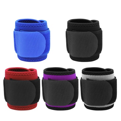 护腕拉链口袋印刷logo腕带吸汗运动健身跑步篮网球透气针织护手腕