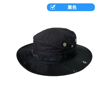迷彩渔夫帽厂家直销 户外登山防晒帽 可调节帽围+下巴绳LOGO定制