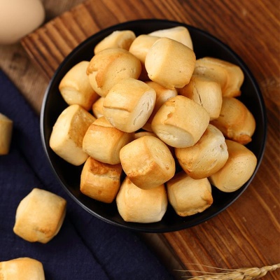 烤馍丁山西特产纯碱养胃烤馍干香酥小花卷碱水馍早餐零食烤馒头