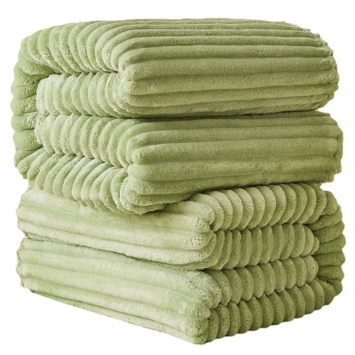 毛毯兔毛绒加厚保暖毯子工厂跑量法兰绒午睡盖毯保暖盖被礼品毯子