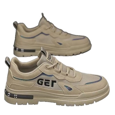 夏季男鞋2025新款透气网面休闲鞋潮流百搭爆款防滑耐磨运动鞋