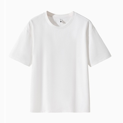 男装夏上衣冰丝短袖t恤纯色男士新款凉感速干短袖t恤正肩 DIY定制