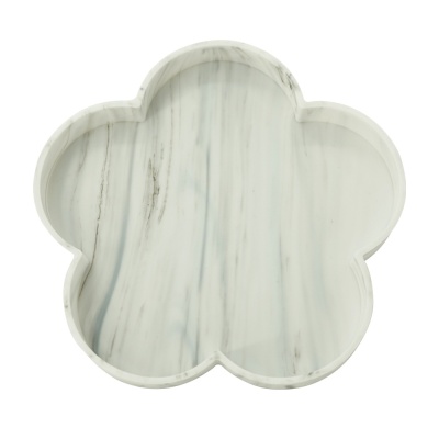 蚁巢硅胶托盘免打孔梳妆台大理石浴室置物盒洗漱台香薰桌面收纳盒