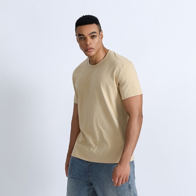 男短袖t恤美式街潮男装T恤纯棉纯色男士短袖t恤