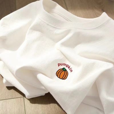 100%纯棉T恤女短袖夏季韩版白色宽松圆领学生上衣百搭打底衫ins潮