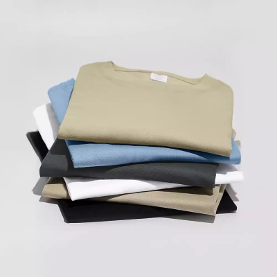 重磅230g纯色t恤短袖女打底衫纯白T恤精梳棉男半袖内搭宽松夏纯棉