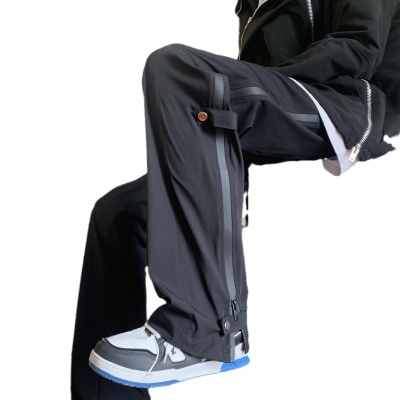 美式机能工装冲锋裤男春秋2024新款潮牌运动高街直筒潮流休闲裤男