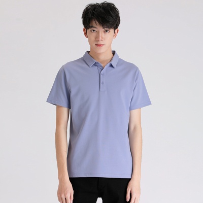 短袖polo衫男士韩版宽松翻领夏季男装纯色大码休闲短袖t恤一件代