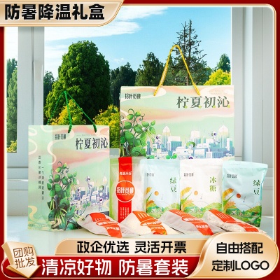 防暑降温套装夏季员工福利清凉礼盒高温慰问品工会劳防用品大礼包