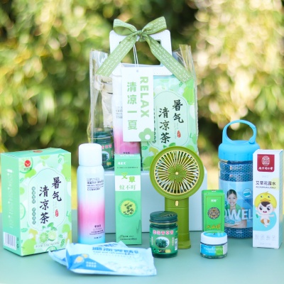 夏日送清凉伴手礼消暑礼包防暑降温礼盒高温慰问活动实用礼品套装