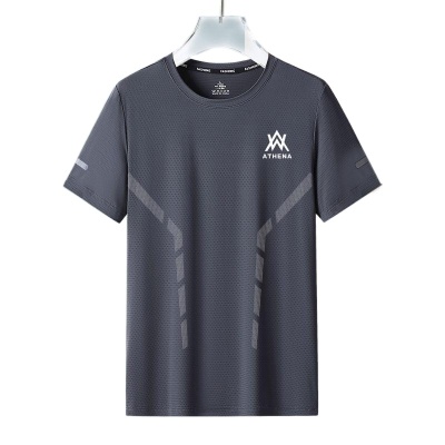 冰丝短袖t恤男士夏季宽松大码男装休闲百搭体恤衫韩版潮流衣服男T