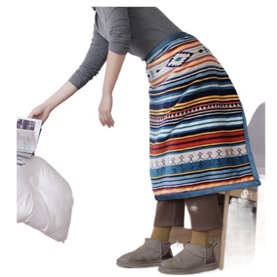 小号毛毯加厚冬季盖腿小毯子办公室空调膝盖毯小被子午休午睡保暖