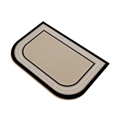 奶油风卫生间地垫拱形硅藻泥浴室外门口吸水垫厕所淋浴房防滑地毯