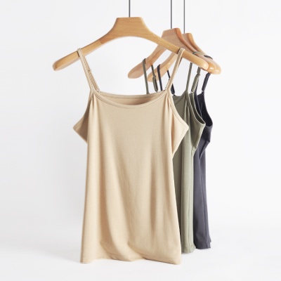 吊带背心女春夏新款兰精莫代尔凉感内搭遮肉显瘦家居女士吊带衫女