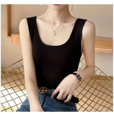 夏季韩版修身新款女莫代尔百搭外穿性感纯色无袖吊带小背心打底衫