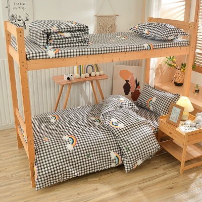 学生宿舍三件套寝室被褥整套六件套单人床被子垫子学校床上用品