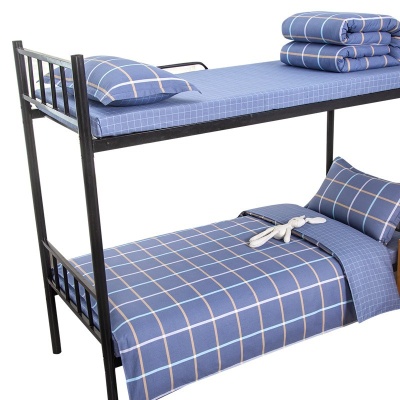 纯棉学生宿舍床三件套养老院单位被褥床单纯棉床上用品六件套批发