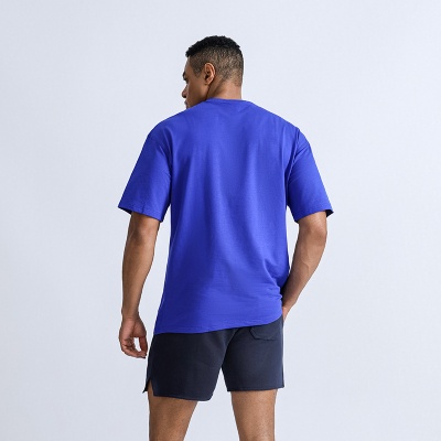 优质重磅全棉oversized男士T恤潮牌纯棉宽松落肩短袖男装T恤