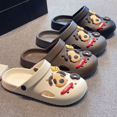 景辰鞋业可爱卡通洞洞鞋女夏外穿2025春夏季两穿凉鞋沙滩防滑拖鞋