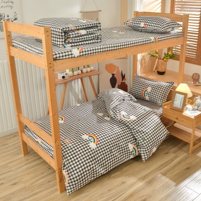 学生宿舍三件套寝室被褥整套六件套单人床被子垫子学校床上用品