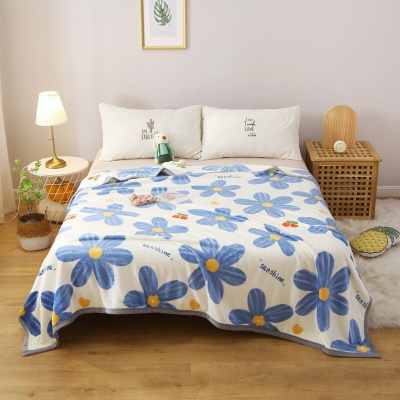 毛毯加厚牛奶绒珊瑚绒法兰绒沙发盖毯办公室午休空调毯礼品小毯子