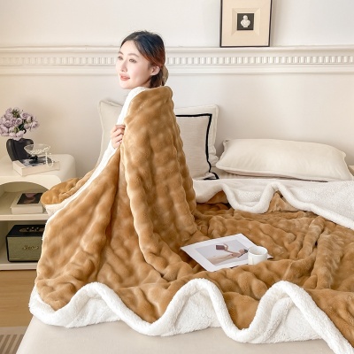 a类毛毯母婴级春秋牛奶绒毯子法莱绒毯午睡盖毯空调礼品毯a沙发毯